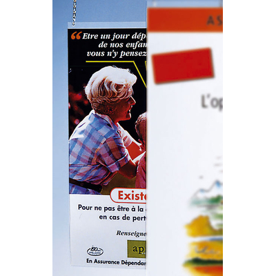 SUPPORT PLEXIGLAS PORTE AFFICHE SUSPENDU DOUBLE FACE A2