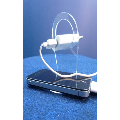 SUPPORT PLEXIGLAS POUR IPHONE/ SMARTPHONE EN CHARGE
