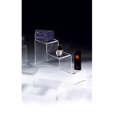 PODIUM PLEXIGLAS ESCALIER 3 MARCHES