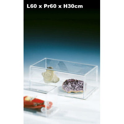 CAPOT PLEXIGLAS 60X60CM HAUTEUR 30CM