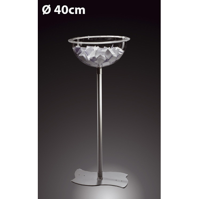 VASQUE PLEXIGLAS DIAM. 40CM SUR PIED