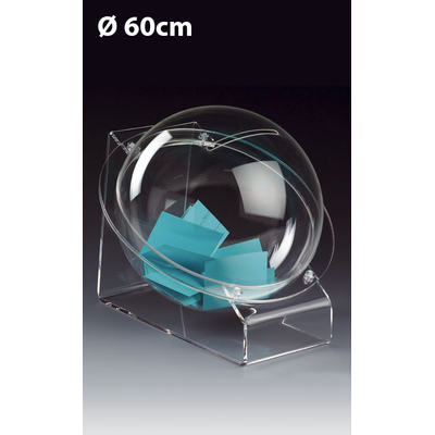 URNE BOULE 60CM PLEXIGLAS SUR TABLE