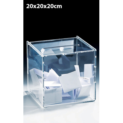 URNE PLEXIGLAS CUBIQUE 20CM