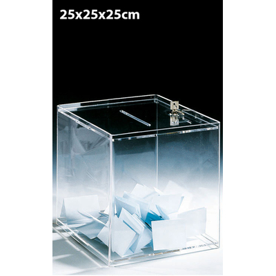 URNE PLEXIGLAS CUBIQUE 25CM