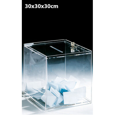 URNE PLEXIGLAS CUBIQUE 30CM