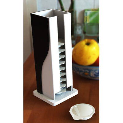 PRÉSENTOIR PLEXIGLAS CAPSULES DE CAFÉ PM BLANC