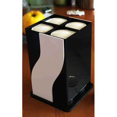 PRÉSENTOIR PLEXIGLAS CAPSULES DE CAFÉ GM NOIR