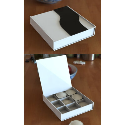 COFFRET PLEXIGLAS CAPSULES DE CAFÉ