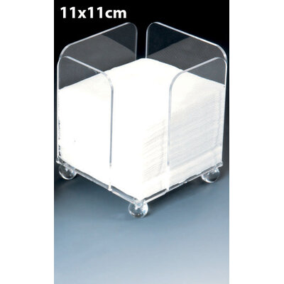 DISTRIBUTEUR DE SERVIETTES PAPIER 11X11CM
