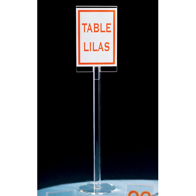 MARQUEUR DE TABLE PLEXIGLAS SURÉLEVÉ