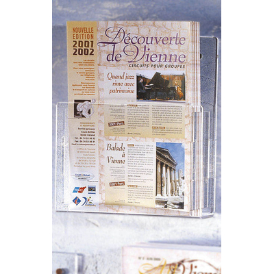 PRÉSENTOIR PLEXIGLAS MURAL FORMAT A4