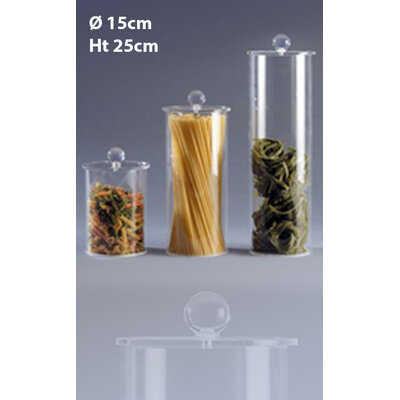 POT PLEXIGLAS Ø 15CM - HT 25CM