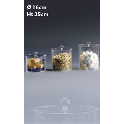 POT PLEXIGLAS Ø 18CM - HT 25CM