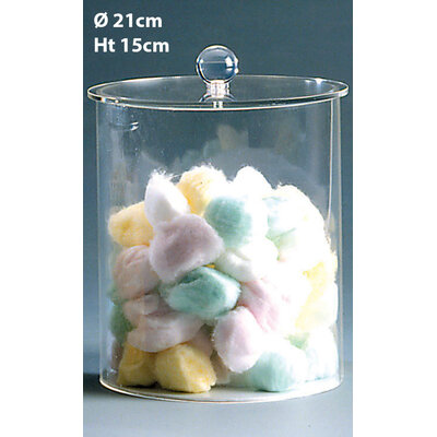 POT PLEXIGLAS Ø 21CM - HT 15CM