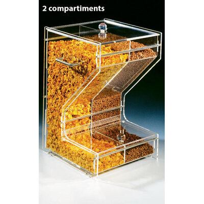 DISTRIBUTEUR DE CÉRÉALES 2 COMPARTIMENTS