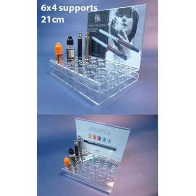 PLV PLEXIGLASS CIGARETTE ÉLECTRONIQUE - 21CM