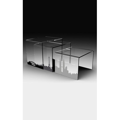 TABLE BASSE PLEXIGLASS GIGOGNE CITY
