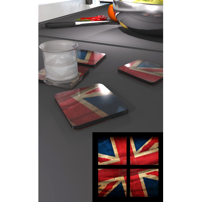DESSOUS DE VERRE PLEXIGLAS IMPRIMÉ BRITISH