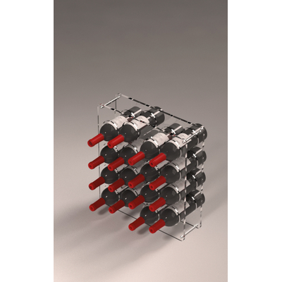 SUPPORT PLEXIGLAS 16 BOUTEILLES