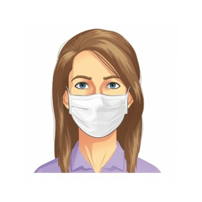 MASQUE TISSU LAVABLE BLANC