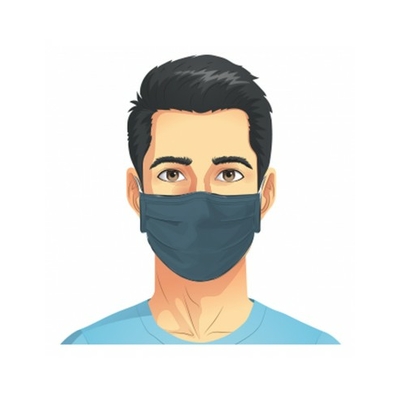 MASQUE TISSU LAVABLE COULEUR UNIE