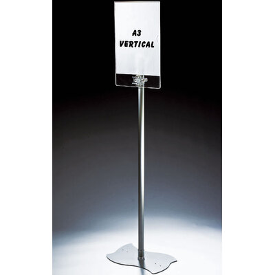 SUPPORT D'AFFICHAGE PLEXIGLAS SUR PIED FORMAT A3