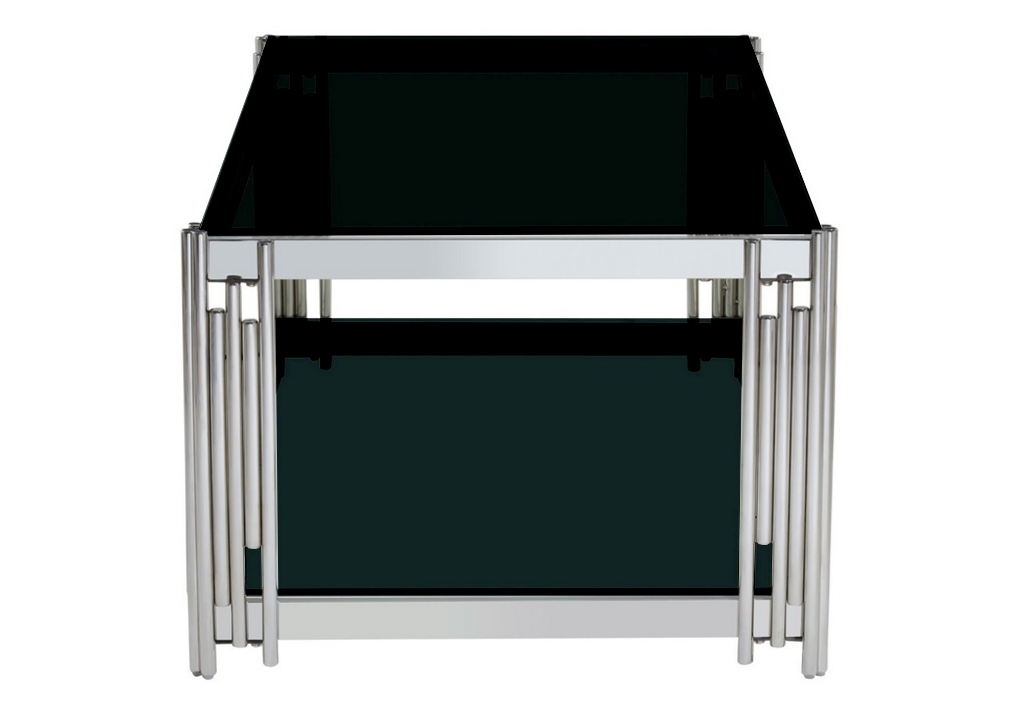 Table basse design chromé noir ÈVE.3