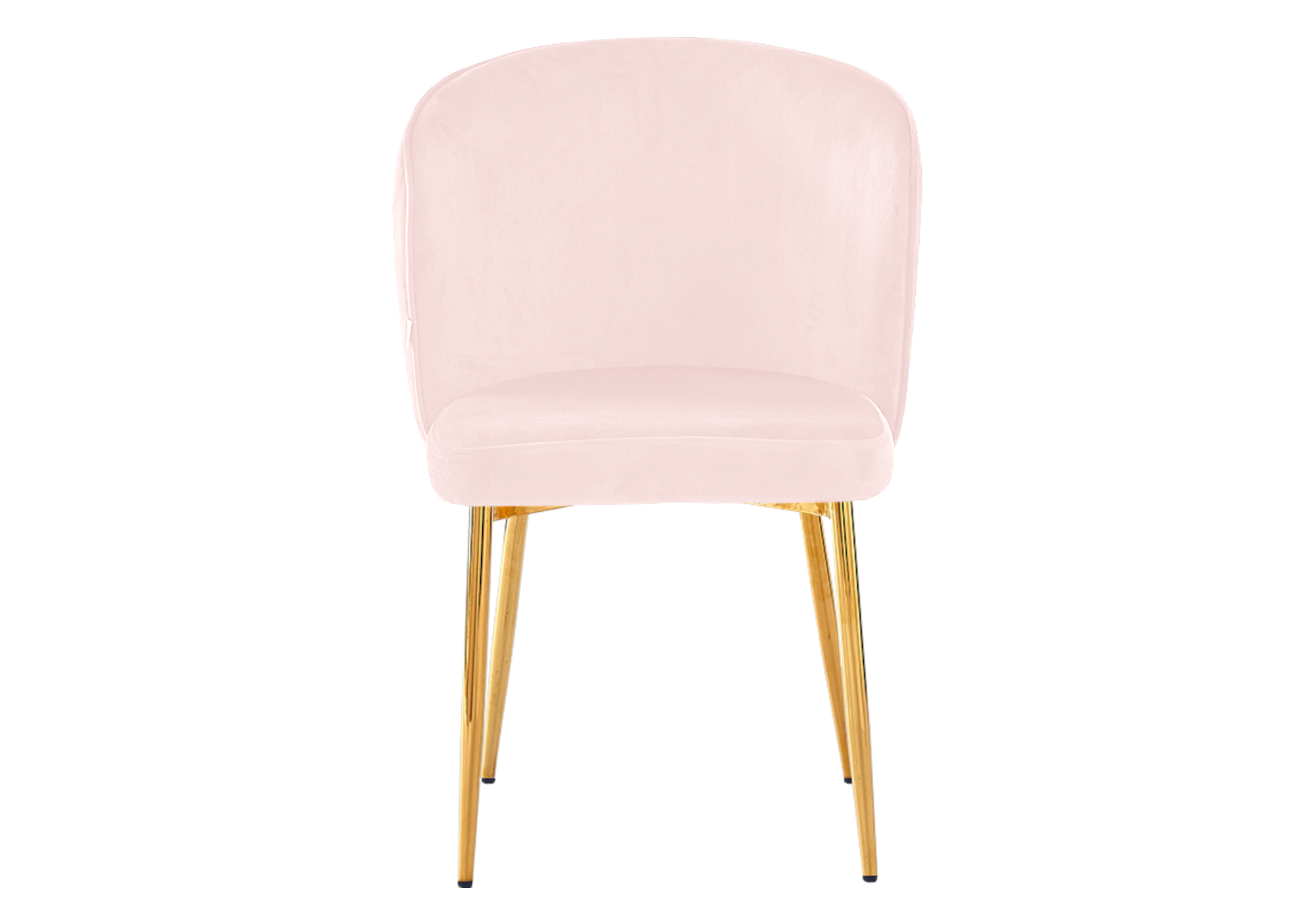 Chaise dorée velours rose DIVA.2