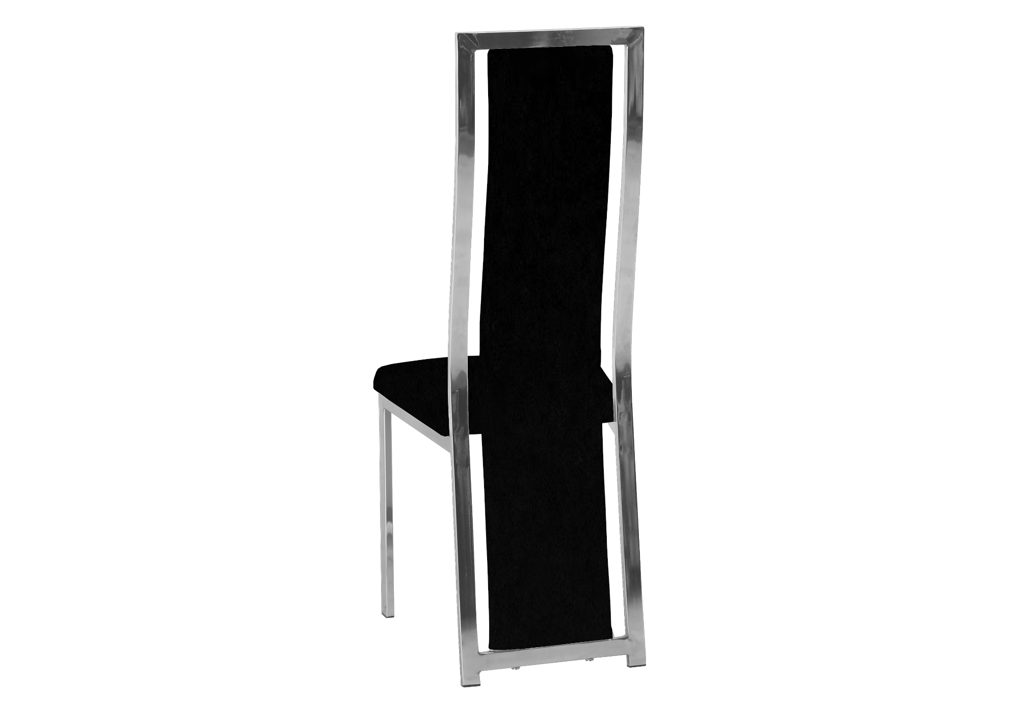 Lot 6 chaises chromé blanc DIA - Chaise Pas Cher Métal Argenté