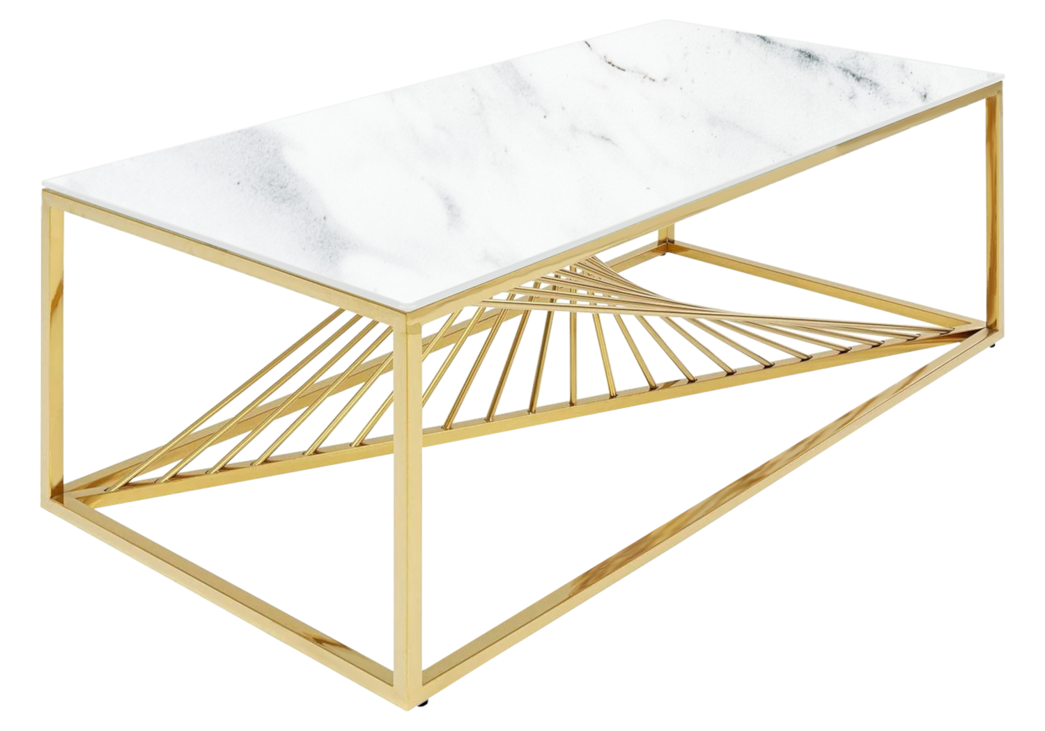 Table basse ronde design marbre blanc LUC – Table Salon de Luxe