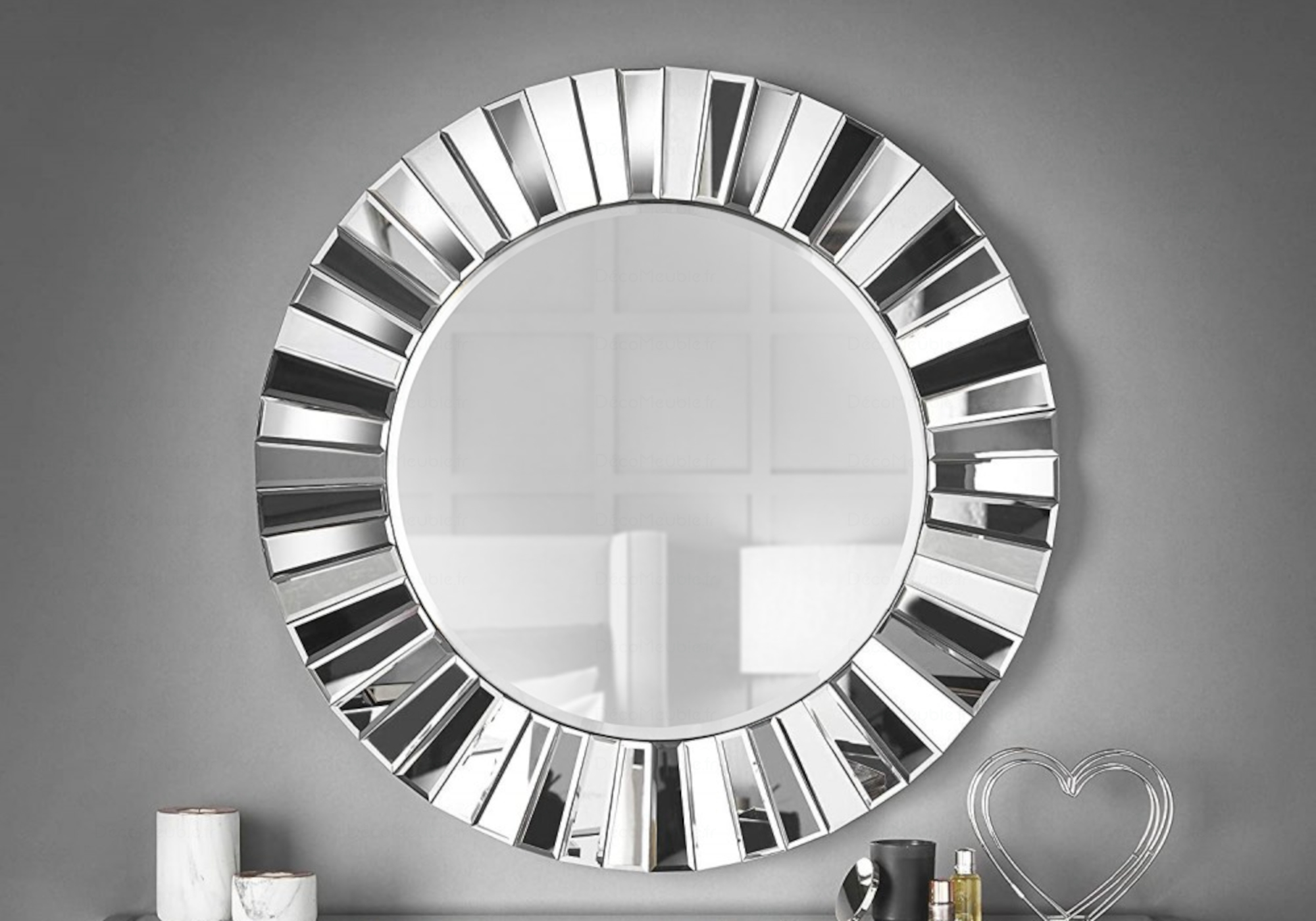 Miroir Décoratif Avec Éclairage LED Pour L'entrée - Art Deco