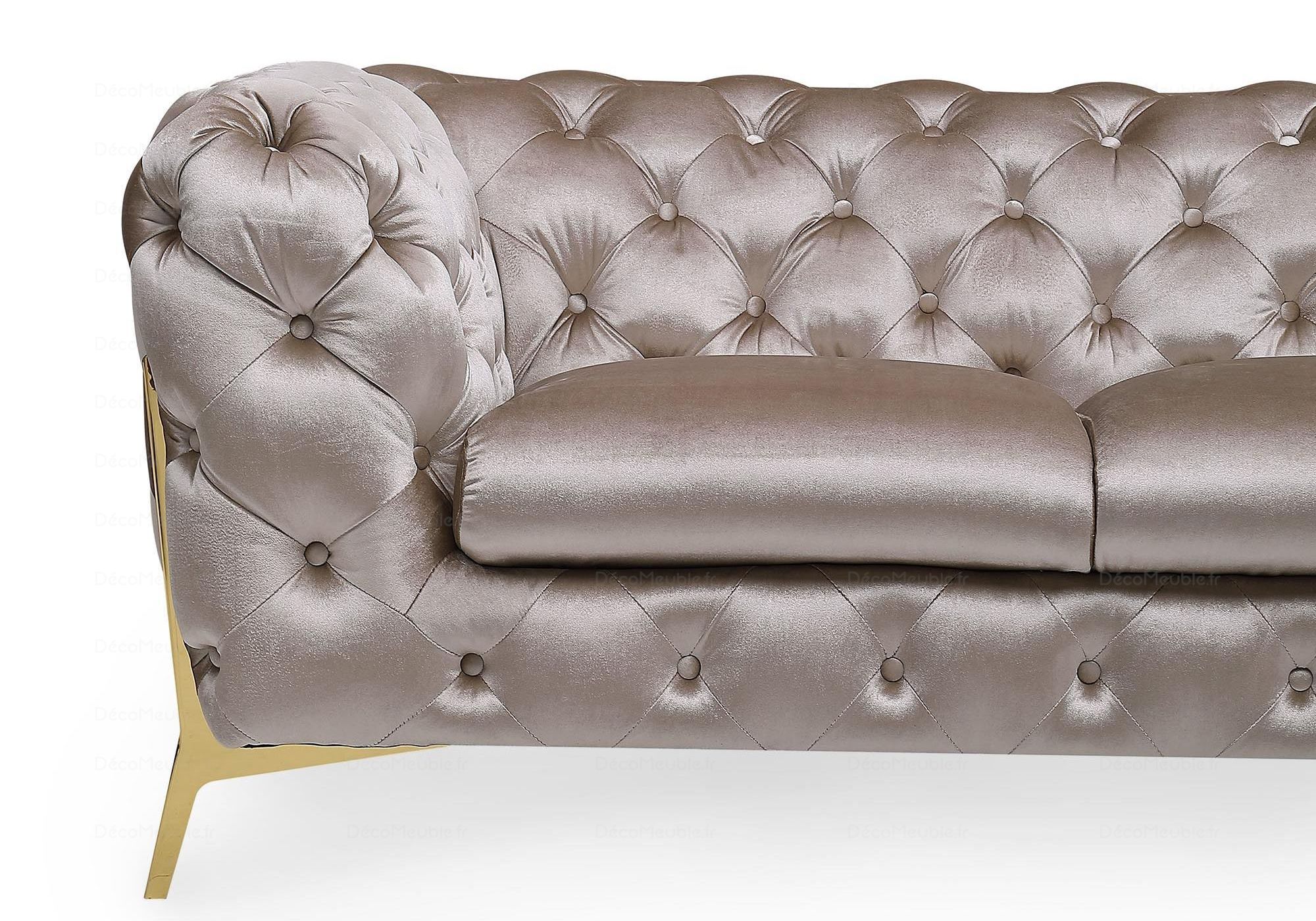 Canapés 3+2+1 chesterfield taupe PACO.2