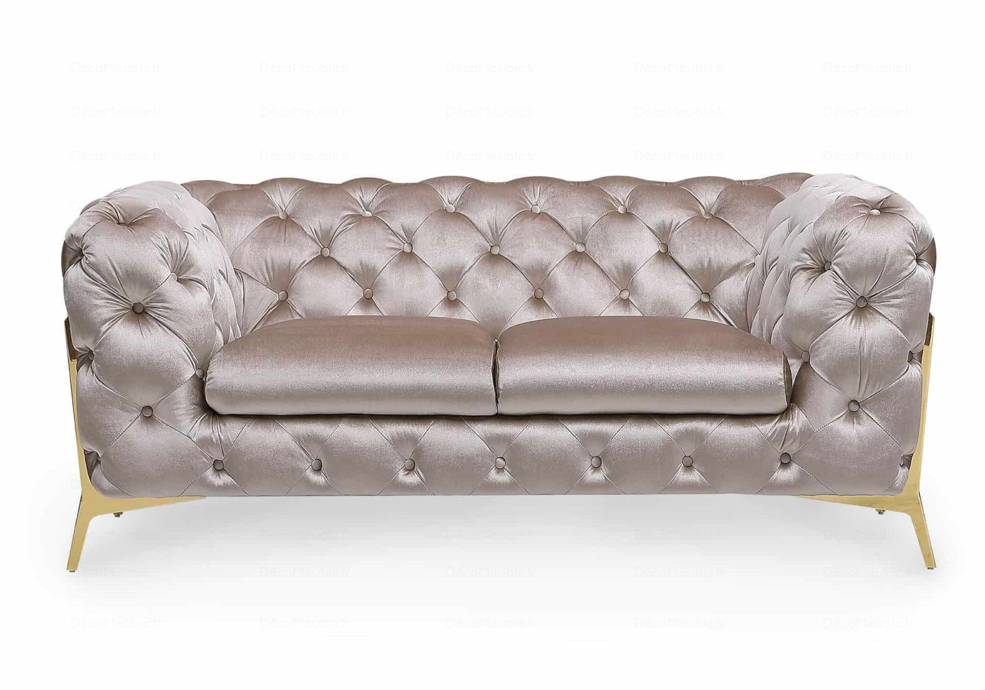 Canapés 3+2+1 chesterfield taupe PACO.5