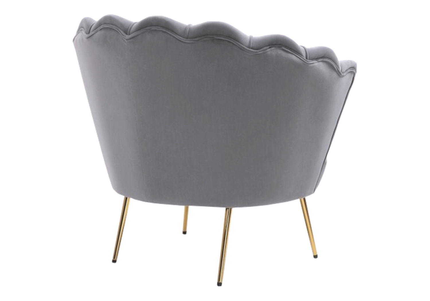 Fauteuil coquillage doré rose NYMEA - Canapé/Fauteuil Tendance