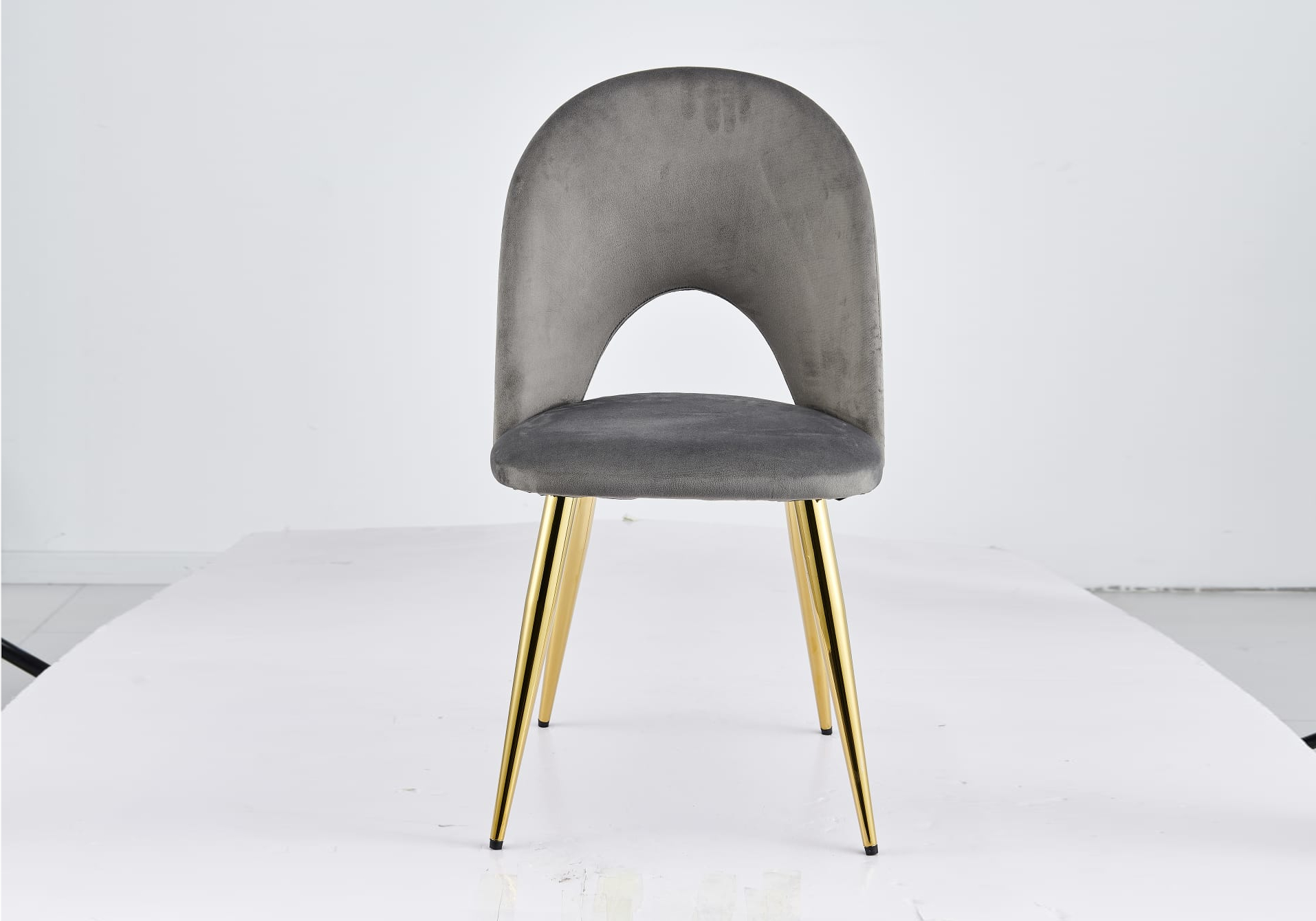 Chaise coquillage doré écru NYMEA (Lot de 2) - Design Dorée