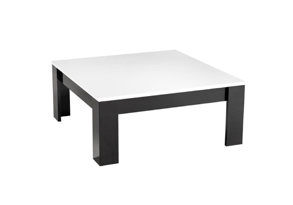 Table basse carr laqu noir blanc MODENA Table Basse Laqu