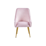 Chaise fauteuil poignée doré rose OPUS.2