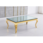 Table basse dorée miroir NEO.3