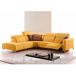 Canapé d’angle relax jaune STINA.1
