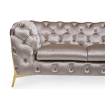 Canapés 3+2+1 chesterfield taupe PACO.2