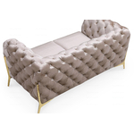 Canapés 3+2+1 chesterfield taupe PACO.3