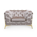 Canapés 3+2+1 chesterfield taupe PACO.6