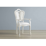 chaise-cuir-accoudoire-greta-blanc