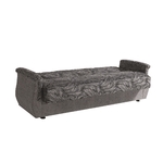 Canapé lit coffre oriental gris BUKET.3