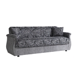 Canapé lit coffre oriental gris BUKET