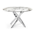 Table manger ronde chromé marbre DESIGN