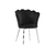 Chaise coquillage chrome noir NYMEA.1