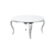 Table basse ronde argent blanc NEO.1