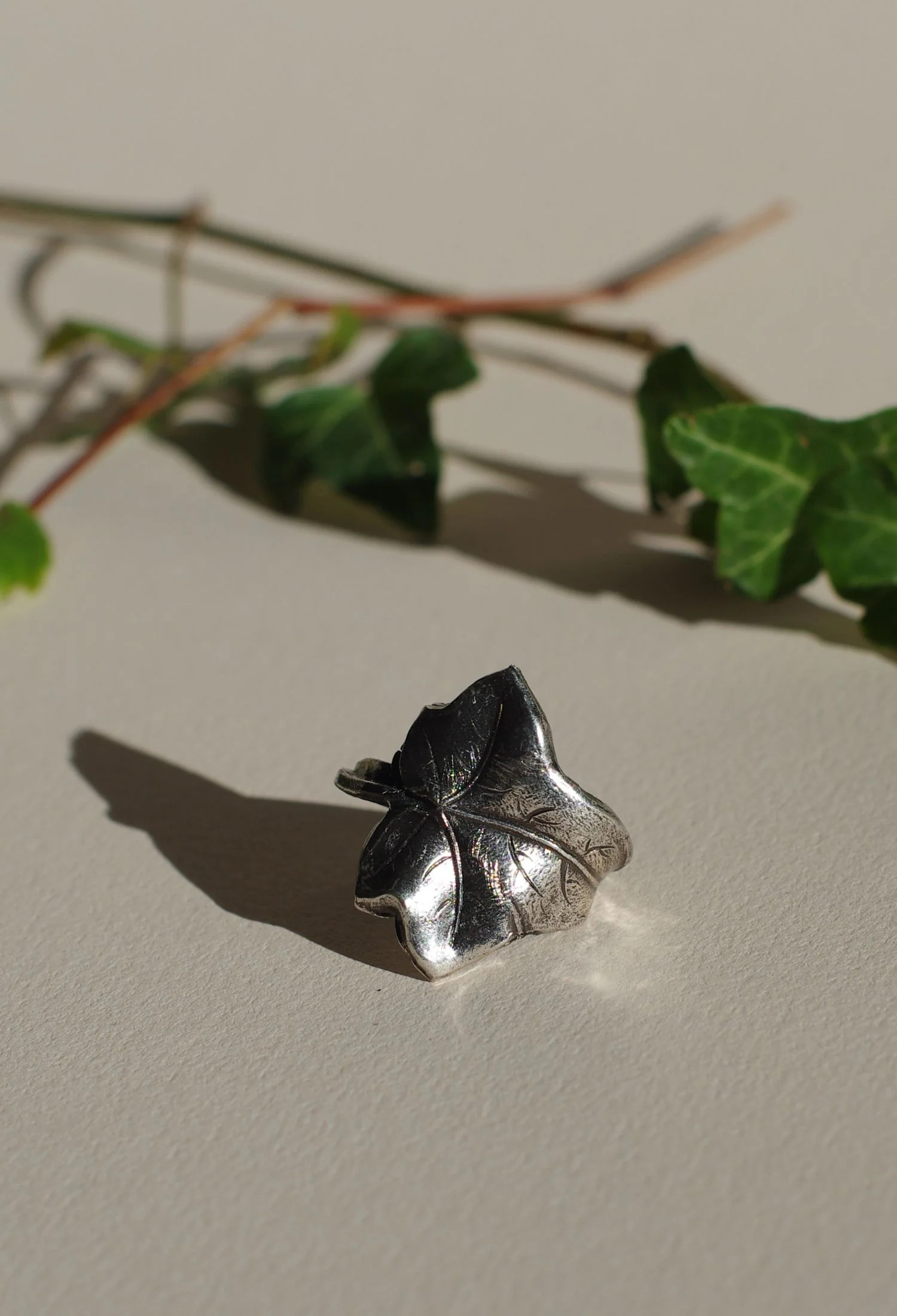 Bague Lierre Argentée Lotta Djossou - vue 2