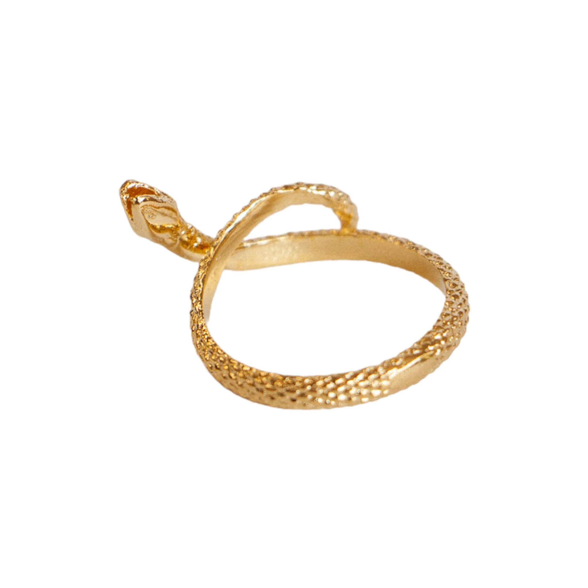 Bague Snake Dorée Lotta Djossou - vue 4